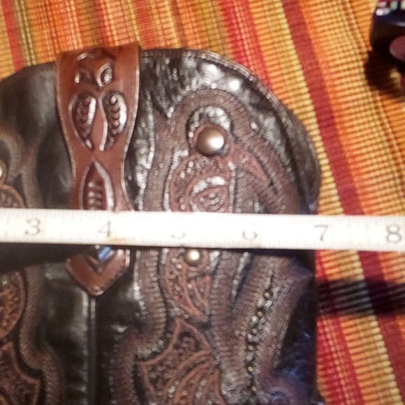 Lucchese leather studded boots size 6 very good condition - Picture 11 of 11